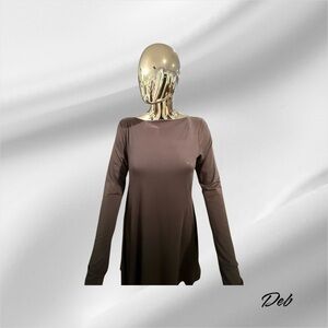 Karen Klein Gray Long Sleeve Dress